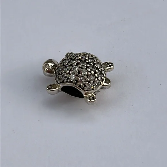 Pandora Sterling Silver Pavé Sea Turtle Charm - Picture 5 of 7